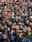 운수노조원들의 외침