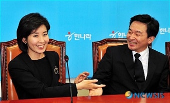 한나라당 나경원, 원희룡 서울시장 후보 단일화 합의