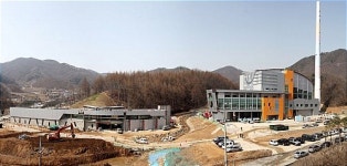 마무리공사 한창인 충주 클린에너지파크