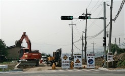 증평 시가지 가로망 개설 확 뚫려요