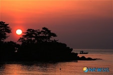 울산 강동 용바위 일출