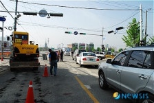 거창군, 아림로 지중화 공사 군민 불편 나 몰라라
