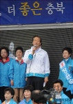 한 정몽준 대표 충북서 세몰이