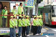 [6·2지방선거]장복심 전 국회의원 지원유세 나서