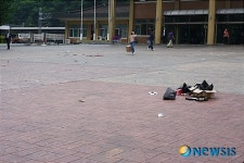 부산대 RIS사업단 행사로 밀양역 광장, 쓰레기장으로 둔갑