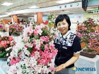 김제우체국 철쭉 꽃 잔치 열어
