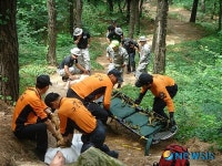 안성소방서, 산악사고 긴급구조 훈련 실시
