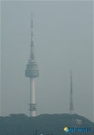 흐리게 보이는 남산