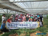 삼척농협 고향주부모임, 농촌일손돕기 봉사활동 실시