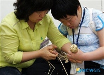 짚풀 엮으며, 우리의 마음도 하나로