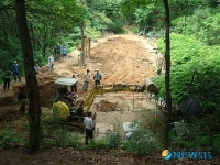 하남시, 남한산성 진입로 변 불법체육시설물 행정대집행 실시