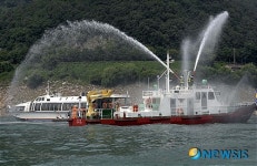 중앙119구조대 유,도선 수난사고발생에 대비한 시범훈련 실시