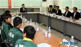 서울체중·고 방문한 곽노현 교육감