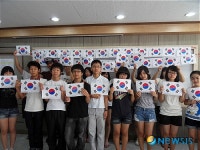 대구 천내중 태극기 그리기로 나라 사랑