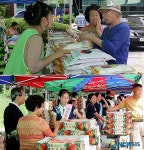 전주 서신동서 지역 농산물 직거래 장터 성황