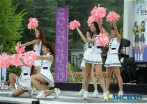 청남대 치어리더 축제장의 충청대 CCU댄스팀
