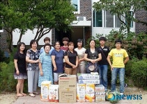 보령 대명중, 한빛 학부모 봉사단 보령애육원 찾아 위문품 전달