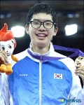 남자 73kg급 금메달, 한국의 김진학