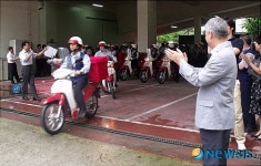 서울강서우체국, 이륜차 출정식