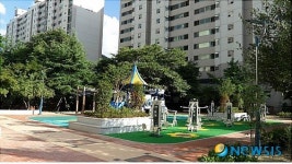 창원시 내서읍 중리 동신아파트 가족공원 완공