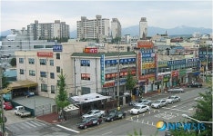 증평 관문 시외버스터미널 업소 간판 정비