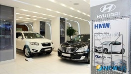 현대차 모스크바 딜러숍 내부 모습