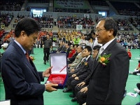 고리원전 한빛봉사화, 노인복지기여 부산시장상 수상