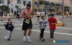 아빠와 함께 달려요