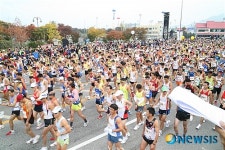 조선일보춘천마라톤 참가자들의 질주 본능