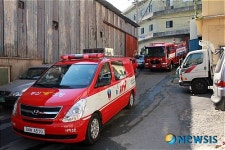 사하소방서 소방통로확보 훈련