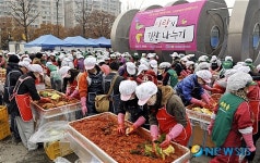 산업은행-서울시 새마을회, 사랑의 김장 나누기