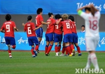[광저우AG]여자축구, 중국 꺽고 동메달
