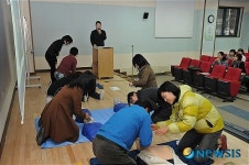 강동소방서, 강일초등학교 교직원 응급처치교육 실시