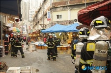 마포소방서 , 재래시장 훈련 실시