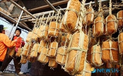 겨울철  메주 건조하는 농가