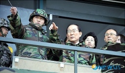 돌고지 소초 벙문한 이회창 대표