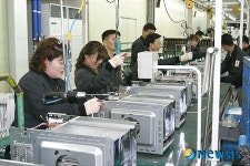 대우일렉 광주공장 전자레인지 생산라인