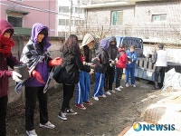 횡성여고 연탄배달 봉사