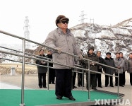 김정일, 회천화력발전소 건설현장 시찰