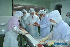 하영제 농수산물유통공사 사장, 덕화푸드 방문