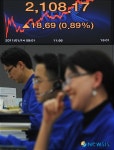 코스피 종가 2108.17 신고가 기록