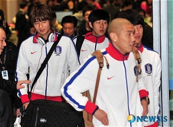아시안컵 축구대표팀 귀국