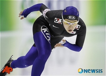 이상화, 빙속월드컵 500m '동메달'