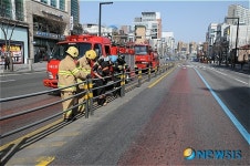 성북소방서, 도로 중앙분리대 제거 훈련