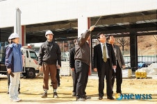 이강무 의원, 은평소방서 신청사 공사 현장방문