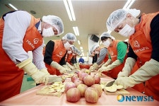 한화그룹 신임 임원들, 무료급식 봉사활동