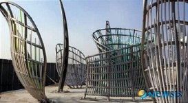 해운대구, 현대미술 거장 오펜하임 유작 꽃의 내부 공개