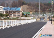 보은중 진입로 확·포장 공사 완료