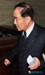 굳은 표정의 삼부토건 정진우 사장