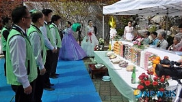 청운양로원 방문한 광화문우체국 우정사회봉사단